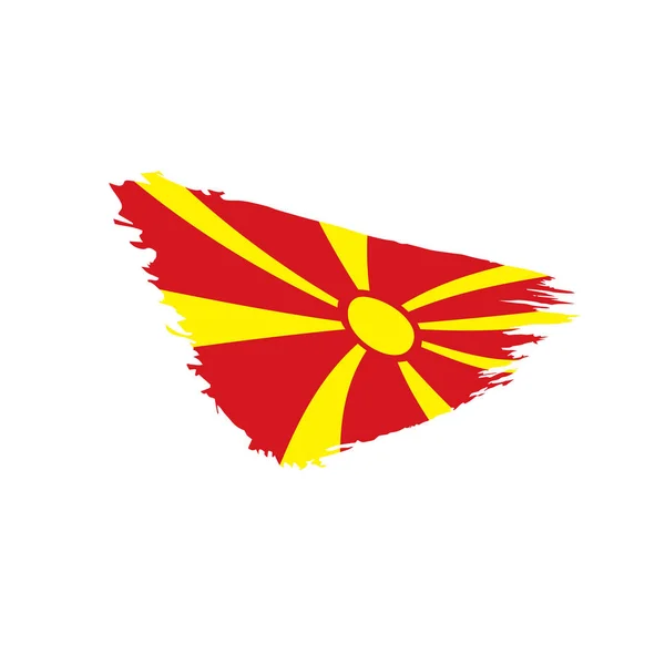 Macedónia bandeira, ilustração vetorial — Vetor de Stock