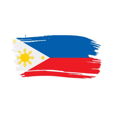 Filipinler bayrağı, vektör çizim