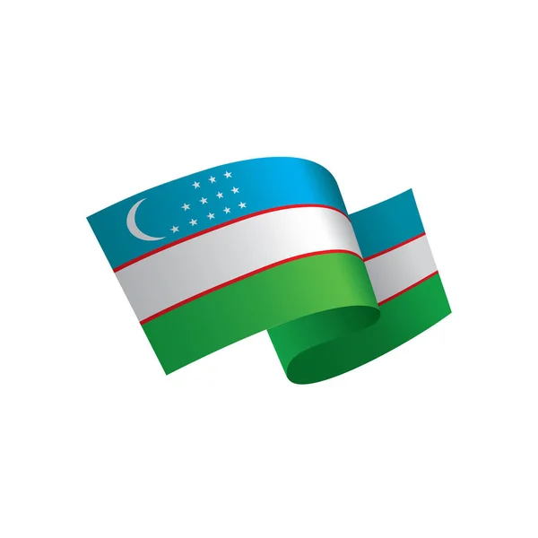 Üzbegisztán zászló, vektoros illusztráció — Stock Vector