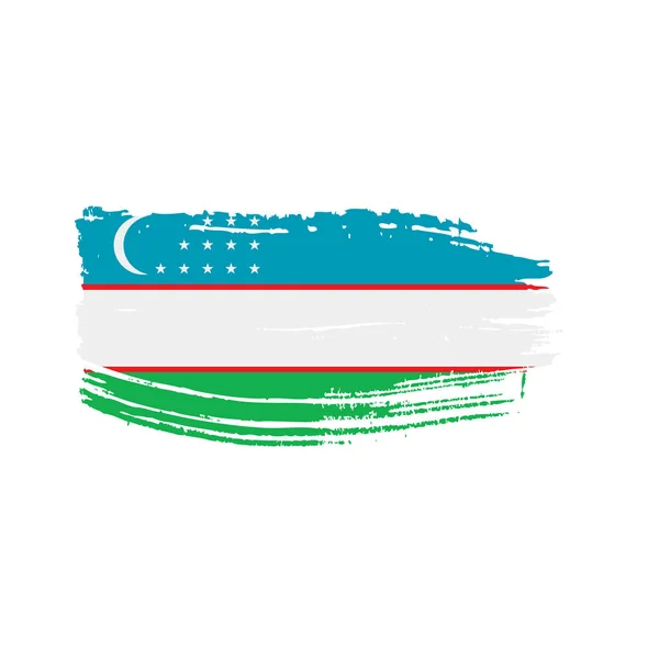 Флаг Узбекистана, векторная иллюстрация — стоковый вектор