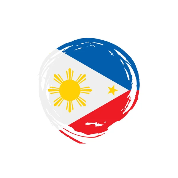 Drapeau Philippines, illustration vectorielle — Image vectorielle