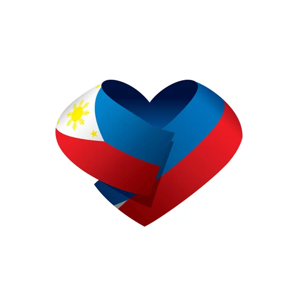 Bandera de Filipinas, ilustración vectorial — Vector de stock