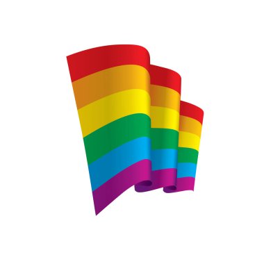 Vektör bir gökkuşağı bayrağı