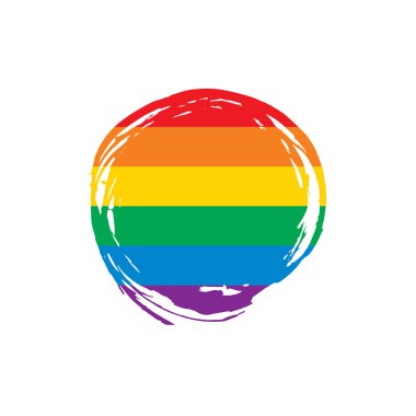 Vektör bir gökkuşağı bayrağı