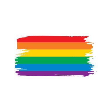 Vektör bir gökkuşağı bayrağı