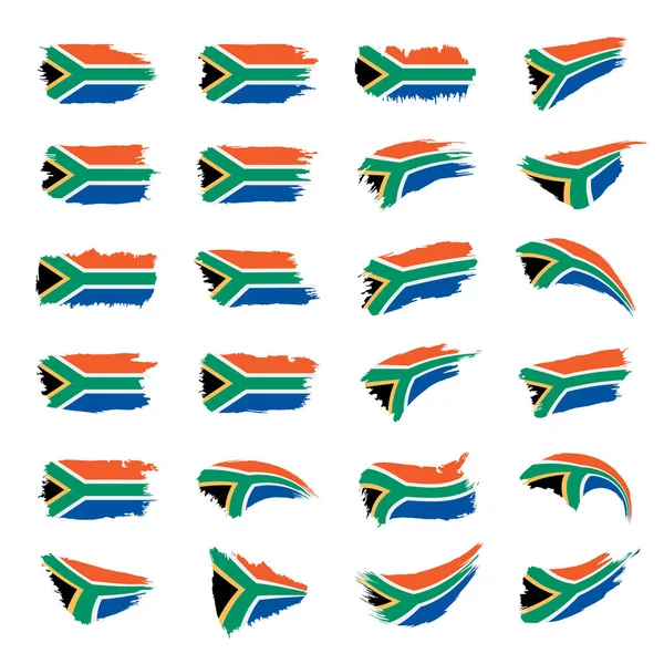 Bandiera sudafricana, illustrazione vettoriale — Vettoriale Stock