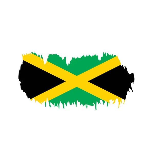 Jamaica flagga, vektor illustration — Stock vektor