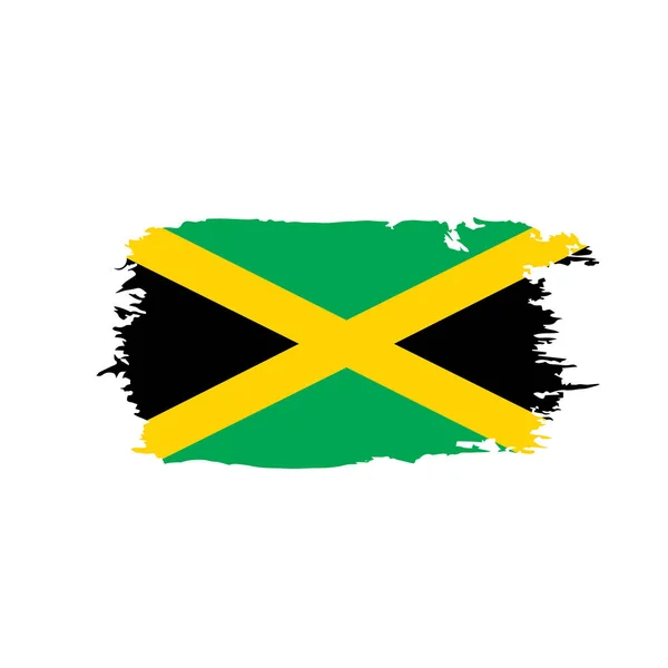 Bandiera giamaicana, illustrazione vettoriale — Vettoriale Stock