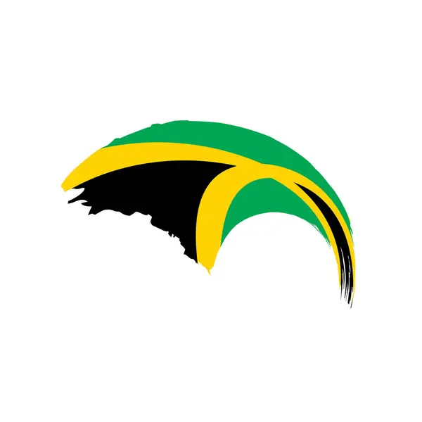 Jamaica zászló, vektor illusztráció — Stock Vector