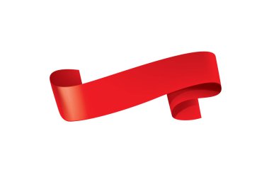 vektör kırmızı kurdele