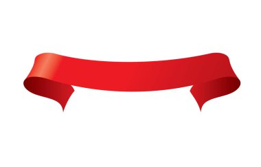 vektör kırmızı kurdele