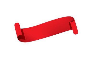 vektör kırmızı kurdele