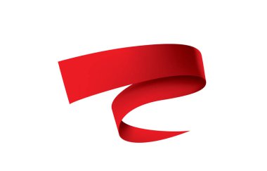 vektör kırmızı kurdele