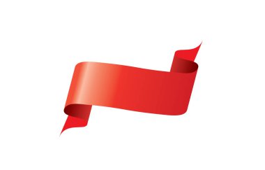 vektör kırmızı kurdele