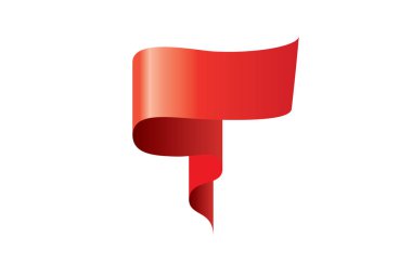 vektör kırmızı kurdele