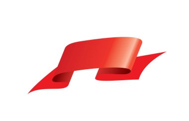 vektör kırmızı kurdele