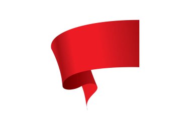 vektör kırmızı kurdele