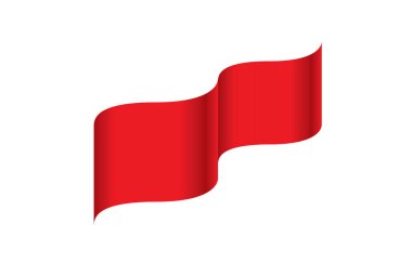 vektör kırmızı kurdele