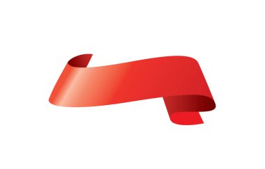 vektör kırmızı kurdele