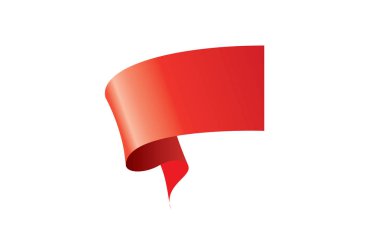 vektör kırmızı kurdele