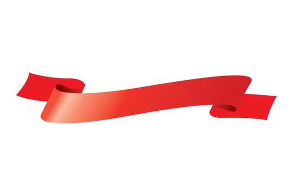 Vector red ribbon — Stock Vector