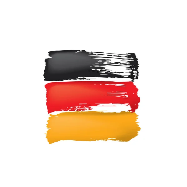Drapeau Allemagne, illustration vectorielle sur fond blanc — Image vectorielle