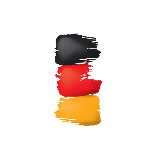 Germany flag, vector illustration on a white background — Stock Vector