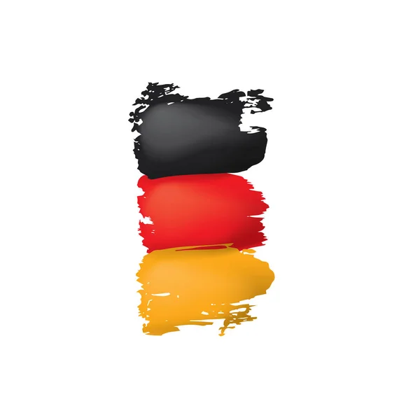 Germany flag, vector illustration on a white background — Stock Vector