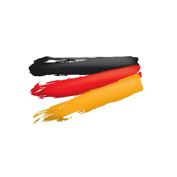 Germany flag, vector illustration on a white background — Stock Vector