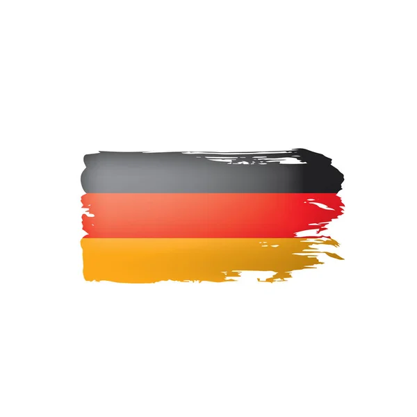 Bandera de Alemania, ilustración vectorial sobre fondo blanco — Vector de stock