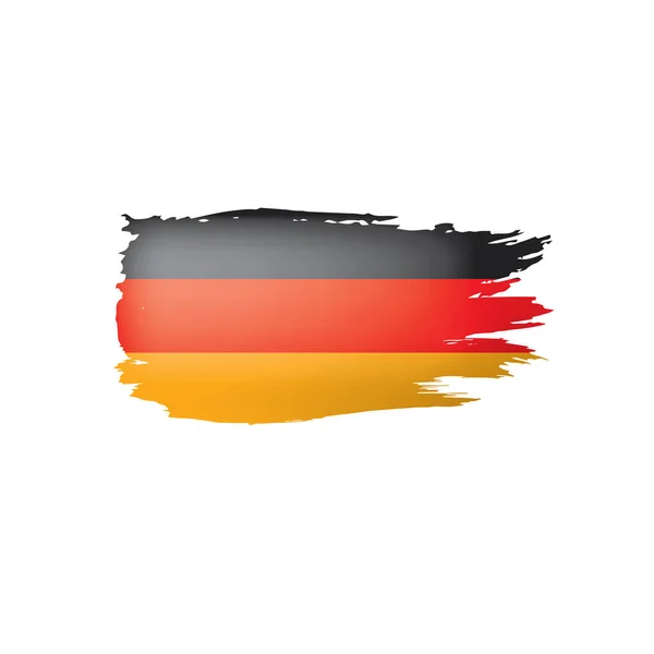 Bandeira da Alemanha, ilustração vetorial sobre um fundo branco —  Vetores de Stock