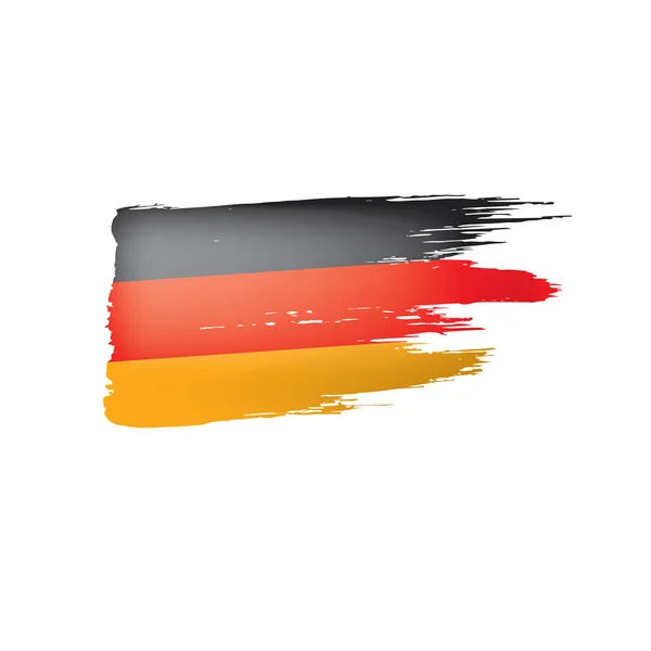 Bandera de Alemania, ilustración vectorial sobre fondo blanco — Vector de stock