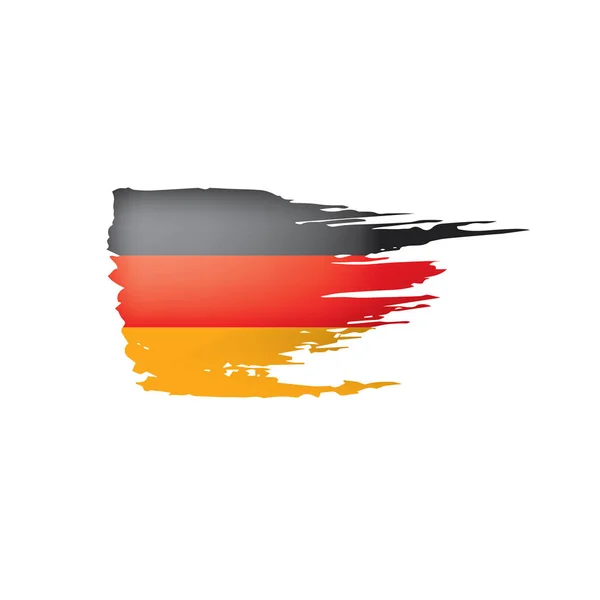 Germany flag, vector illustration on a white background — Stock Vector