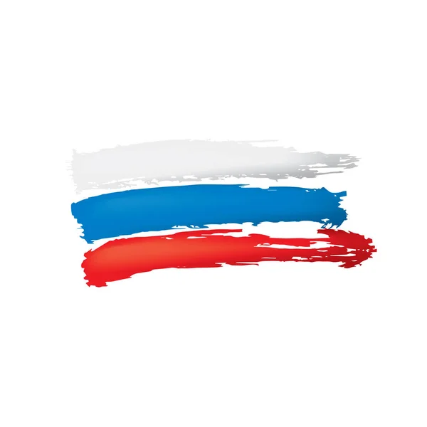 Russia flag, vector illustration on a white background — Stock Vector