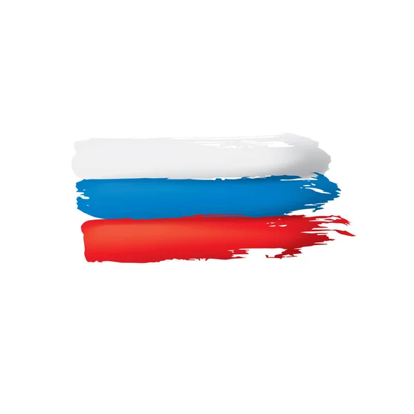 Russia flag, vector illustration on a white background — Stock Vector