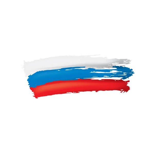 Russia flag, vector illustration on a white background — Stock Vector