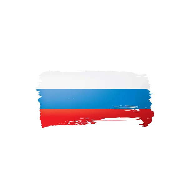 Russia flag, vector illustration on a white background — Stock Vector