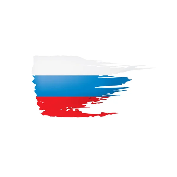 Russia flag, vector illustration on a white background — Stock Vector