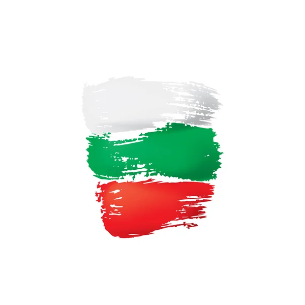 Bulgaria flag, vector illustration on a white background — Stock Vector