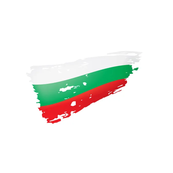 Bandeira da Bulgária, ilustração vetorial sobre um fundo branco —  Vetores de Stock