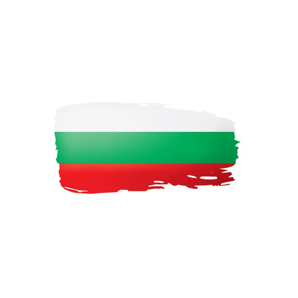 Bulgarije Vlag Vector Illustratie Een Witte Achtergrond — Stockvector