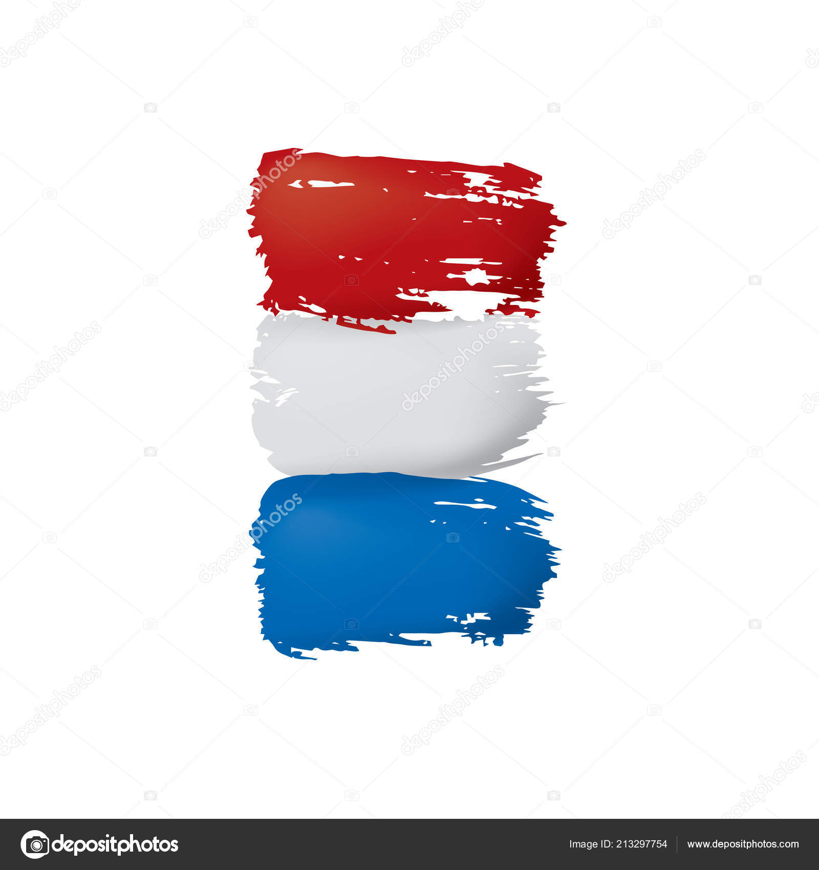 オランダの国旗 白い背景のベクトルイラスト ストックベクター C Artbutenkov