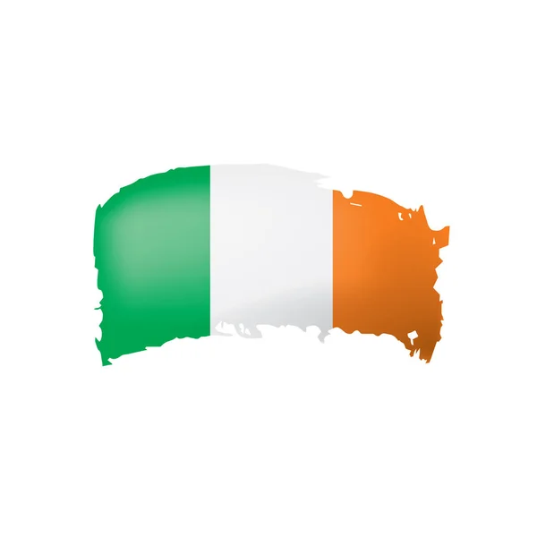 Bandeira da Irlanda, ilustração vetorial sobre um fundo branco —  Vetores de Stock