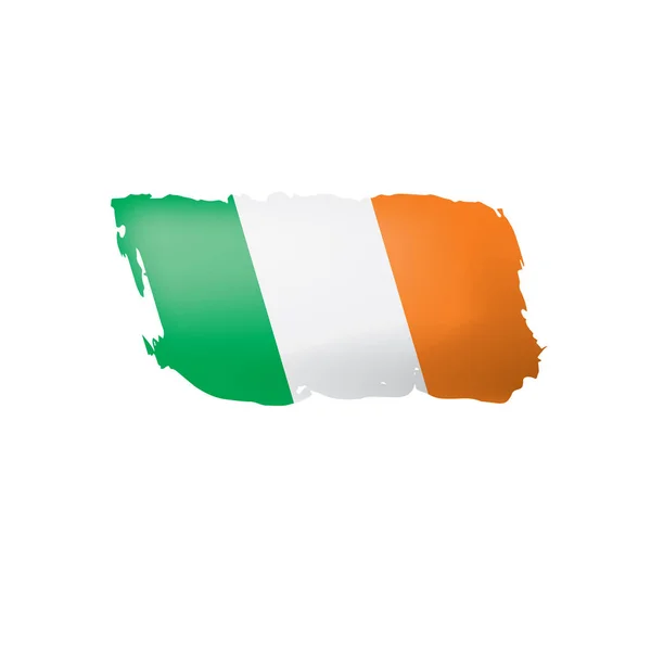 Drapeau de l'Irlande, illustration vectorielle sur fond blanc — Image vectorielle