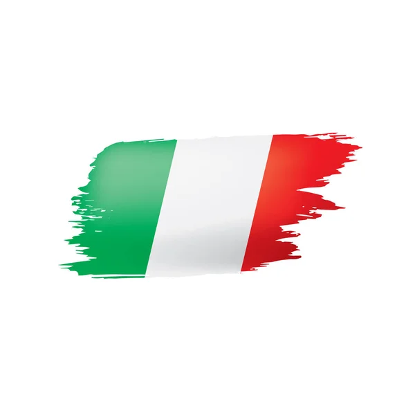 Bandera de Italia, ilustración vectorial sobre fondo blanco — Vector de stock