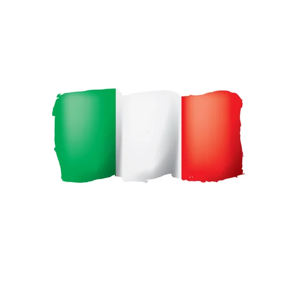 Italy flag, vector illustration on a white background — Stock Vector