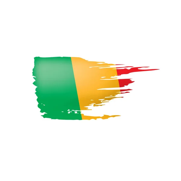 Mali flag, vector illustration on a white background — Stock Vector