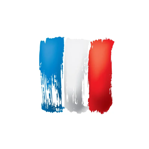 Прапор Франції, зображення на білому тлі — стоковий вектор