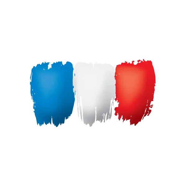 France flag, vector illustration on a white background — Stock Vector