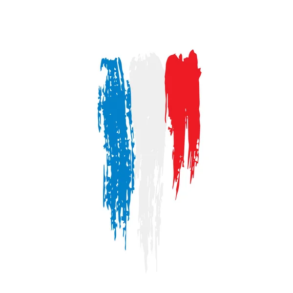 Прапор Франції, зображення на білому тлі — стоковий вектор